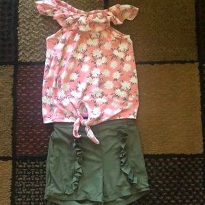 2 Piece matching short set